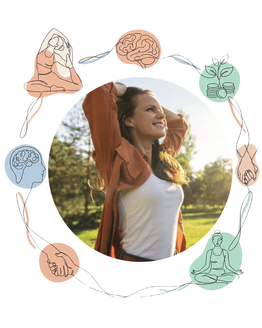 Terakota tekstil v topli editorialni kompoziciji